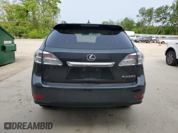 2011 Lexus RX 350 with VIN 2T2BK1BA6BC098681, listed as a Copart auction lot 60526715 with 108,482 mi miles and Clean title. Bid and sale history available at DreamBid. Image 6.