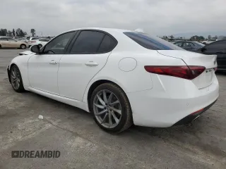 2021 Alfa Romeo Giulia with VIN ZARFAMAN7M7638886, listed as a Copart auction lot 51004375 with 50,571 mi miles and Salvage title. Bid and sale history available at DreamBid. Image 2.