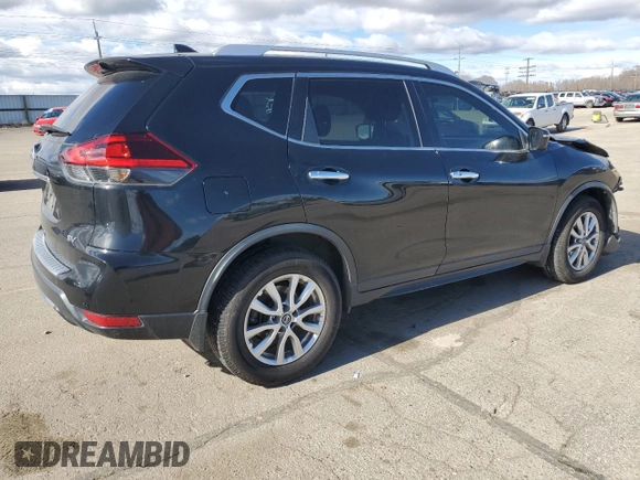 2018 Nissan Rogue S with VIN KNMAT2MT6JP614720, listed as a Copart auction lot 49544095 with 55,150 mi miles and Salvage Title. Bid and sale history available at carsss.com. Image 3.