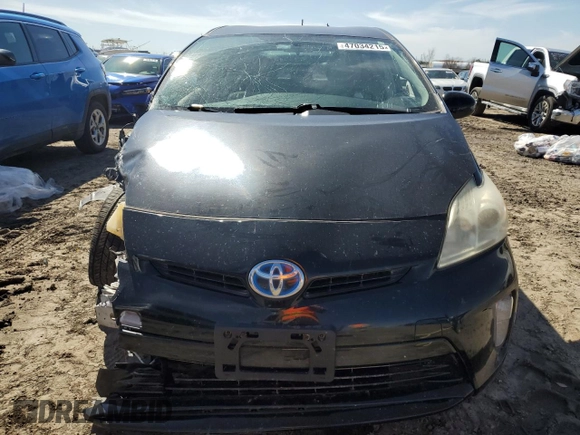 2012 Toyota Prius One with VIN JTDKN3DU7C1613014, listed as a Copart auction lot 47034215 with 0 mi miles and Salvage Title. Bid and sale history available at carsss.com. Image 5.