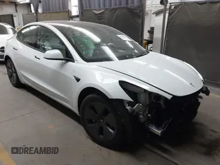 2023 Tesla Model 3 z VIN 5YJ3E1EA7PF679461, wystawiony jako IAAI lot #41275136 z przebiegiem 5 096 mil mil oraz . Historia ofert i sprzedaży dostępna na DreamBid. Obrazek 1.