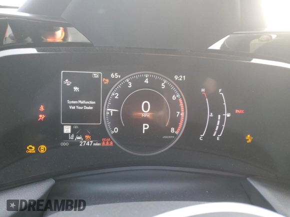 2025 Lexus NX 350 z VIN 2T2AGCEZ4SC061543, wystawiony jako Copart lot #73430474 z przebiegiem 2 747 mil mil oraz Szkoda całkowita • Salvage title. Historia ofert i sprzedaży dostępna na DreamBid. Obrazek 9.