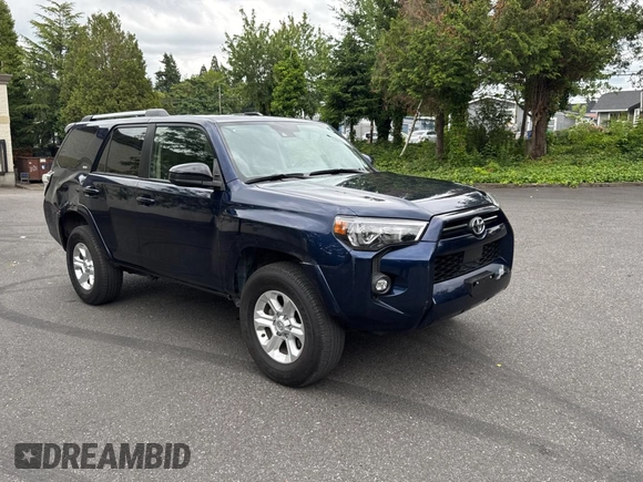 2024 Toyota 4Runner SR5 with VIN JTEMU5JR0R6243619, listed as a Copart auction lot 62965755 with 24,506 mi miles and Salvage title. Bid and sale history available at DreamBid. Image 1.