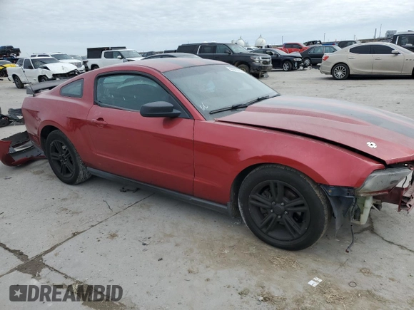 2010 Ford Mustang V6 with VIN 1ZVBP8AN2A5111910, listed as a Copart auction lot 42940665 with Not Provided miles and Salvage Title. Bid and sale history available at DreamBid. Image 4.