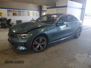 2021 BMW 3 Series 330i xDrive with VIN WBA5R7C01MFK86974, listed as a Copart auction lot 69995894 with 28,926 mi miles and Salvage Title. Bid and sale history available at carsss.com. Image 1.