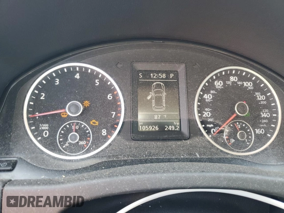 2016 Volkswagen Tiguan SE with VIN WVGAV7AXXGW502267, listed as a Copart auction lot 54916725 with 105,926 mi miles and Clean title. Bid and sale history available at DreamBid. Image 9.