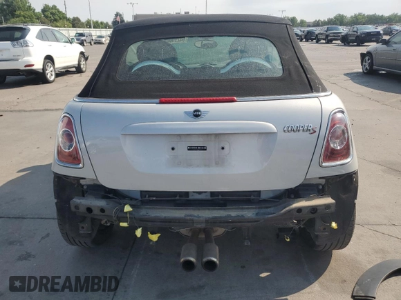 2012 MINI Convertible S z VIN WMWZP3C51CT296464, wystawiony jako Copart lot #64290005 z przebiegiem 107 580 mil mil oraz Szkoda całkowita • Salvage title. Historia ofert i sprzedaży dostępna na DreamBid. Obrazek 6.