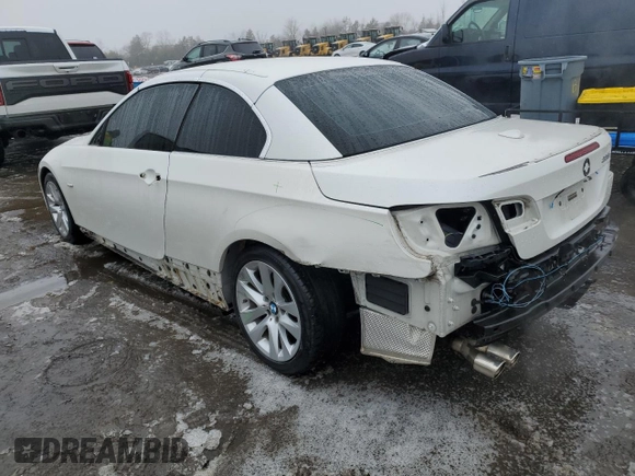 2011 BMW 3 Series 328i with VIN WBADW3C57BE540005, listed as a Copart auction lot 44232065 with 65,206 mi miles and Salvage Title. Bid and sale history available at carsss.com. Image 2.