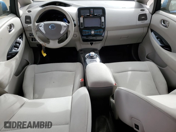 2012 Nissan LEAF SL with VIN JN1AZ0CP2CT021456, listed as a Copart auction lot 56057385 with 55,193 mi miles and Clean Title. Bid and sale history available at DreamBid. Image 8.