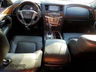 2019 Infiniti QX80 LUXE with VIN JN8AZ2NE2K9230913, listed as a Copart auction lot 57617074 with 95,985 mi miles and Salvage Title. Bid and sale history available at carsss.com. Image 8.