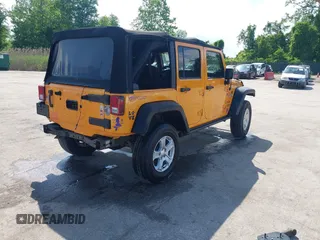 2013 Jeep Wrangler Unlimited Sport z VIN 1C4HJWDGXDL538395, wystawiony jako IAAI lot #42265264 z przebiegiem 154 080 mil mil oraz . Historia ofert i sprzedaży dostępna na DreamBid. Obrazek 4.