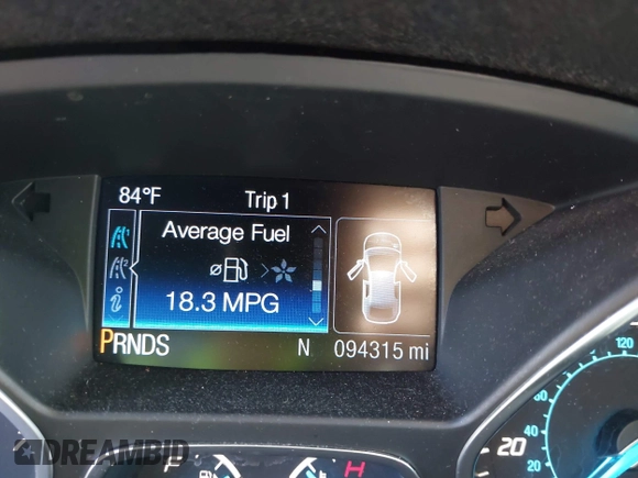 2016 Ford Escape Titanium with VIN 1FMCU9J94GUA63359, listed as a IAAI auction lot 41954514 with 94,315 mi miles. Bid and sale history available at carsss.com. Image 15.