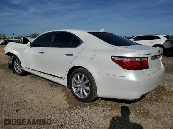 2009 Lexus LS 460 with VIN JTHBL46F995086717, listed as a Copart auction lot 50506665 with 98,362 mi miles and Salvage title. Bid and sale history available at DreamBid. Image 2.
