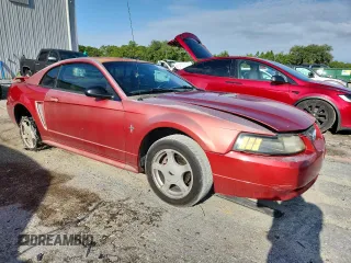 2002 Ford Mustang Standard with VIN 1FAFP40482F101065, listed as a Copart auction lot 62633895 with 223,363 mi miles and Salvage title. Bid and sale history available at DreamBid. Image 4.