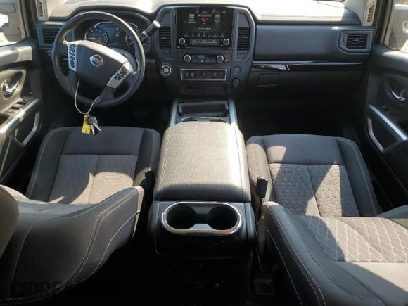 2022 Nissan Titan SV with VIN 1N6AA1EF6NN102544, listed as a Copart auction lot 74983344 with 34,090 mi miles and Salvage title. Bid and sale history available at DreamBid. Image 8.