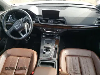 2018 Audi Q5 Premium Plus with VIN WA1BNAFYXJ2183307, listed as a Copart auction lot 48328035 with 0 mi miles and Salvage Title. Bid and sale history available at carsss.com. Image 8.