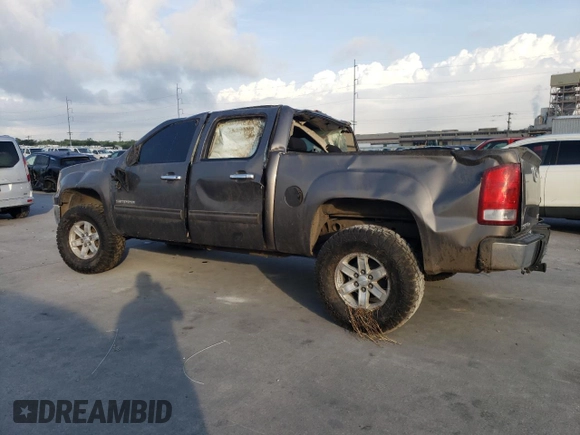 2013 GMC Sierra 1500 SLE with VIN 3GTP1VE07DG163585, listed as a Copart auction lot 55132615 with Not provided miles and Salvage title. Bid and sale history available at DreamBid. Image 2.