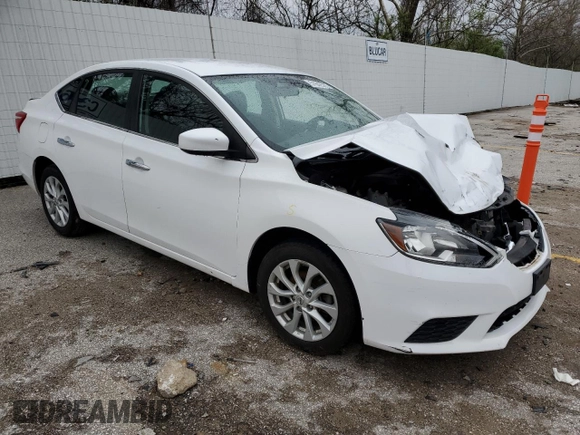 2019 Nissan Sentra SV with VIN 3N1AB7AP3KY374407, listed as a Copart auction lot 51642585 with Not Provided miles and Salvage Title. Bid and sale history available at DreamBid. Image 4.