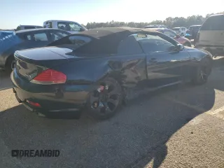 2007 BMW 6 Series 650i with VIN WBAEK13567CN81006, listed as a Copart auction lot 76594774 with 0 mi miles and Salvage Title. Bid and sale history available at carsss.com. Image 3.