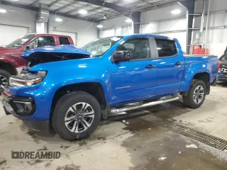 2021 Chevrolet Colorado 4WD Z71 with VIN 1GCGTDEN4M1217634, listed as a Copart auction lot 42283505 with 39,138 mi miles and Salvage Title. Bid and sale history available at carsss.com. Image 1.