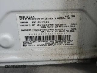 2014 Mitsubishi Outlander Sport GT с VIN 4A4AJ4AU8EE605607, выставлен на аукционе Copart как лот 80892074 с пробегом 209 565 миль миль и Чистый • Clean title. История ставок и продаж доступна на DreamBid. Изображение 13.