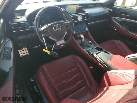 2015 Lexus RC 350 with VIN JTHHE5BC8F5008074, listed as a Copart auction lot 76580524 with 149,759 mi miles and Salvage Title. Bid and sale history available at carsss.com. Image 8.
