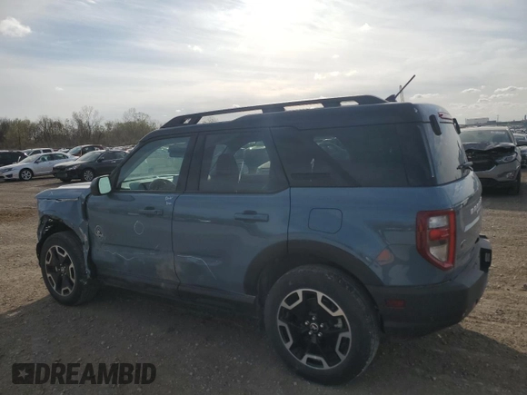 2023 Ford Bronco Sport Outer Banks with VIN 3FMCR9C69PRE09160, listed as a Copart auction lot 52485115 with 38,032 mi miles and Salvage title. Bid and sale history available at DreamBid. Image 2.