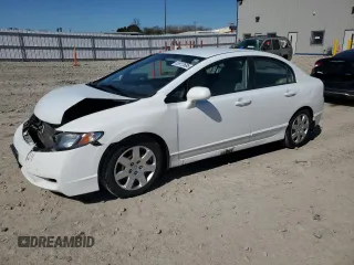 2011 Honda Civic LX with VIN 19XFA1F57BE021163, listed as a Copart auction lot 55912685 with 196,744 mi miles and Non Repairable. Bid and sale history available at DreamBid. Image 1.