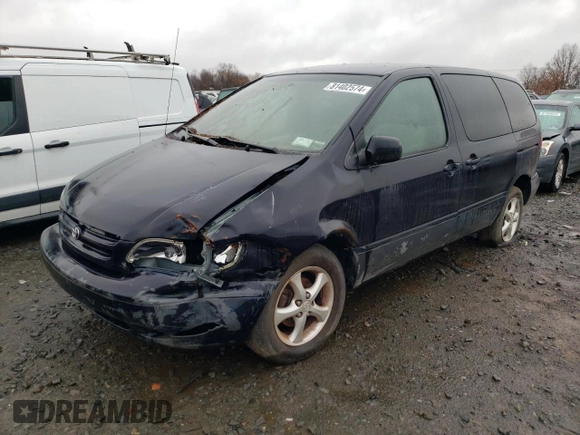 2000 Toyota Sienna CE with VIN 4T3ZF19C7YU290320, listed as a Copart auction lot 81402574 with 0 mi miles and Clean Title. Bid and sale history available at carsss.com. Image 1.