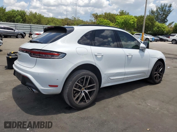 2022 Porsche Macan with VIN WP1AA2A51NLB03679, listed as a Copart auction lot 57832945 with 26,566 mi miles and Salvage title. Bid and sale history available at DreamBid. Image 3.