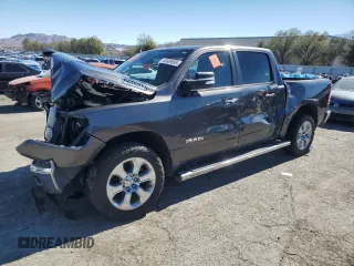 2020 Ram 1500 Big Horn with VIN 1C6SRFFT2LN402409, listed as a Copart auction lot 45909585 with 0 mi miles and Salvage Title. Bid and sale history available at carsss.com. Image 1.