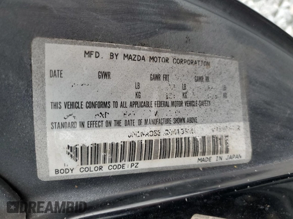 1994 Mazda MX-5 Miata with VIN JM1NA3534R0513305, listed as a Copart auction lot 52489865 with 150,481 mi miles and Salvage title. Bid and sale history available at DreamBid. Image 14.