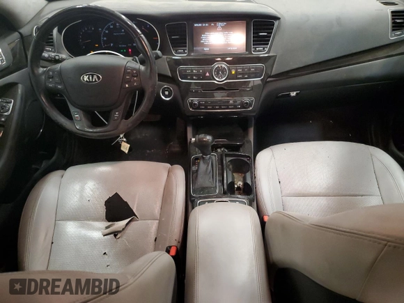 2014 Kia Cadenza Premium with VIN KNALN4D70E5165793, listed as a Copart auction lot 82120484 with 75,129 mi miles and Salvage Title. Bid and sale history available at carsss.com. Image 8.