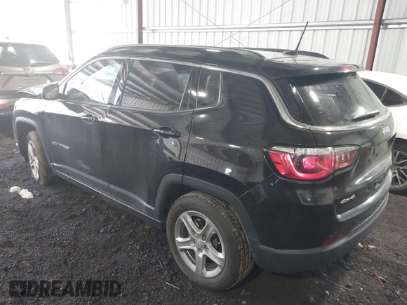 2023 Jeep Compass Latitude with VIN 3C4NJDBN4PT502817, listed as a IAAI auction lot 41650565 with 16,796 mi miles and . Bid and sale history available at DreamBid. Image 3.