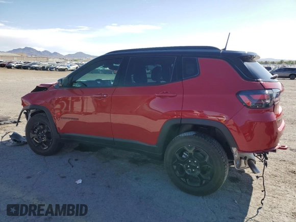 2024 Jeep Compass Trailhawk with VIN 3C4NJDDN3RT585348, listed as a Copart auction lot 53339075 with 1,355 mi miles and Salvage title. Bid and sale history available at DreamBid. Image 2.