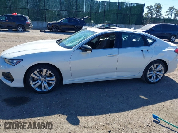 2021 Acura TLX w/Technology Package with VIN 19UUB6F40MA002356, listed as a IAAI auction lot 41757060 with 51,080 mi miles. Bid and sale history available at carsss.com. Image 14.