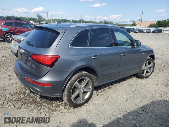2013 Audi Q5 Prestige with VIN WA1WGAFP8DA036982, listed as a Copart auction lot 61830655 with 82,801 mi miles and Salvage title. Bid and sale history available at DreamBid. Image 3.