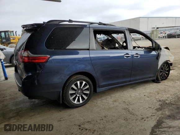 2020 Toyota Sienna XLE with VIN 5TDDZ3DCXLS249579, listed as a Copart auction lot 55288175 with Not provided miles and Non repairable. Bid and sale history available at DreamBid. Image 3.