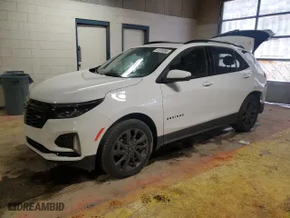 2024 Chevrolet Equinox RS with VIN 3GNAXMEG8RL333700, listed as a Copart auction lot 47079395 with 3,628 mi miles and Salvage Title. Bid and sale history available at carsss.com. Image 1.