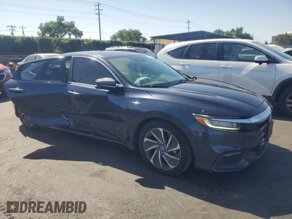2019 Honda Insight Touring with VIN 19XZE4F90KE015579, listed as a Copart auction lot 58821075 with 26,560 mi miles and Salvage title. Bid and sale history available at DreamBid. Image 4.