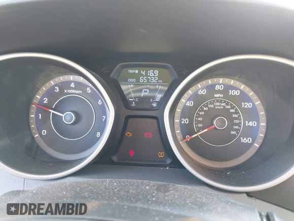 2012 Hyundai Elantra Limited with VIN KMHDH4AEXCU308006, listed as a IAAI auction lot 41440092 with 65,732 mi miles. Bid and sale history available at carsss.com. Image 7.