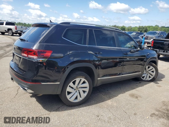 2021 Volkswagen Atlas SEL with VIN 1V2ER2CA5MC542810, listed as a Copart auction lot 57243245 with 104,505 mi miles and Salvage title. Bid and sale history available at DreamBid. Image 3.
