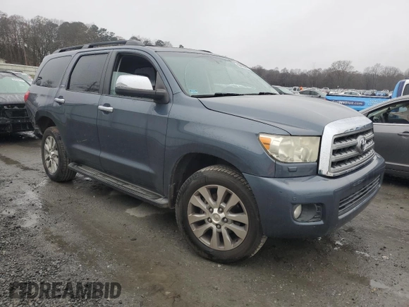 2010 Toyota Sequoia Ltd with VIN 5TDJY5G11AS028204, listed as a Copart auction lot 85012864 with 177,742 mi miles and Salvage Title. Bid and sale history available at carsss.com. Image 4.