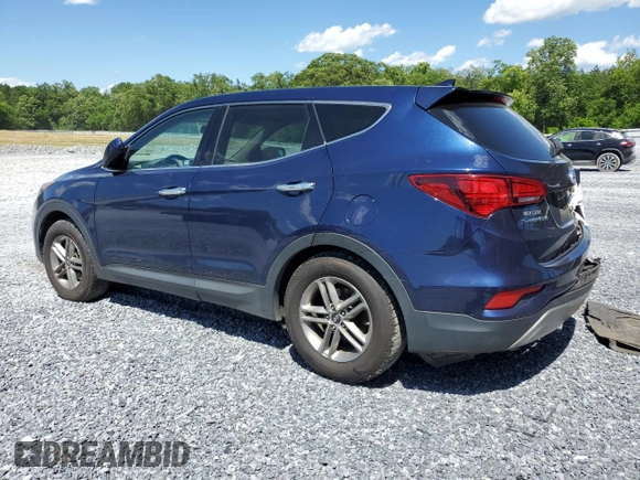 2017 Hyundai Santa Fe 2.4L z VIN 5XYZT3LB2HG496566, wystawiony jako Copart lot #57759925 z przebiegiem 129 094 mil mil oraz Szkoda całkowita • Salvage title. Historia ofert i sprzedaży dostępna na DreamBid. Obrazek 2.