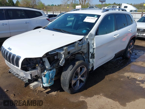 2019 Jeep Cherokee Limited with VIN 1C4PJLDBXKD487843, listed as a IAAI auction lot 41979449 with 104,545 mi miles. Bid and sale history available at carsss.com. Image 19.