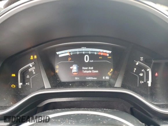 2017 Honda CR-V EX-L with VIN 2HKRW1H84HH506452, listed as a Copart auction lot 44799875 with 164,026 mi miles and Salvage Title. Bid and sale history available at carsss.com. Image 9.