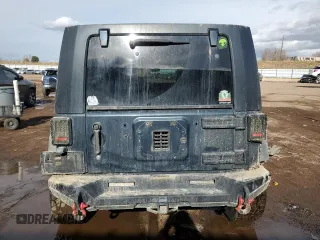 2007 Jeep Wrangler Unlimited Rubicon with VIN 1J4GA69177L100903, listed as a Copart auction lot 81321154 with 130,632 mi miles and Salvage title. Bid and sale history available at DreamBid. Image 6.