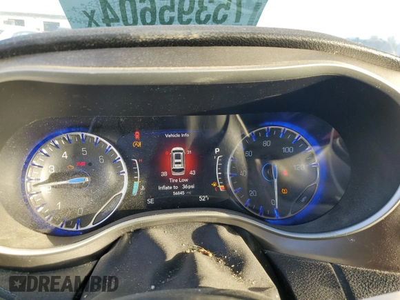 2021 Chrysler Pacifica Touring L with VIN 2C4RC3BG0MR554192, listed as a Copart auction lot 75395604 with 56,845 mi miles and Salvage title. Bid and sale history available at DreamBid. Image 9.