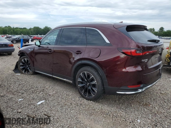 2024 Mazda CX-90 Premium Plus with VIN JM3KKEHA9R1152449, listed as a Copart auction lot 63047925 with 10,235 mi miles and Salvage title. Bid and sale history available at DreamBid. Image 2.