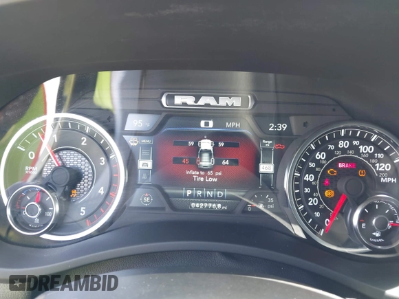 2024 Ram 2500 Laramie with VIN 3C6UR5FLXRG345851, listed as a IAAI auction lot 42222678 with 42,776 mi miles and . Bid and sale history available at DreamBid. Image 7.